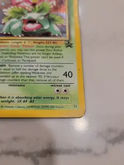 Venusaur WOTC Promo 13 Holo Pokemon TCG Card - Rare!! - Image 4