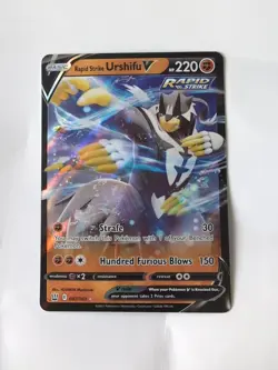 2021 Pokemon Rapid Strike Urshifu V 087/163 Battle Styles Holo - Image 1