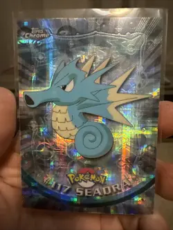 2000 TOPPS CHROME POKEMON T.V. 117 SEADRA TEKNO - Image 1