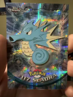 2000 TOPPS CHROME POKEMON T.V. 117 SEADRA TEKNO - Image 3