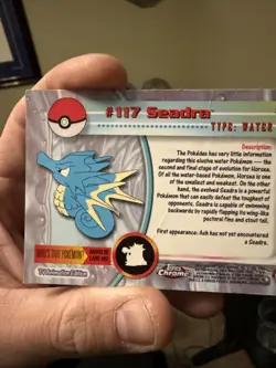2000 TOPPS CHROME POKEMON T.V. 117 SEADRA TEKNO - Image 5