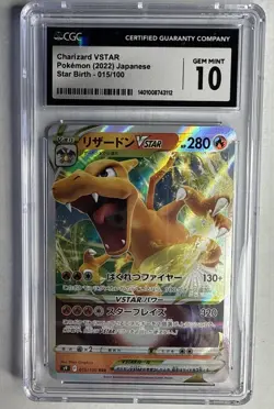 Charizard Vstar 015/100 Holo Star Birth Pokemon Japanese CGC 10 Gem Mint - Image 1