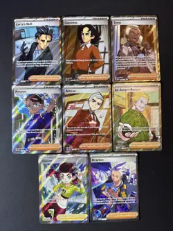 Pokemon 8x Card Full Art Trainers Lot - All 8 Cards As Shown In Pics NM - Image 1