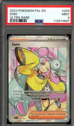 Pokemon Iono 254/193 Ultra Rare PSA 9 - Image 1