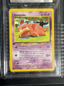 2000 Pokemon Neo Genesis #73 Slowpoke 1st Edition World Record Gray Collection - Image 5
