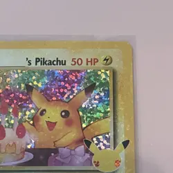 Birthday Pikachu 24 Pokemon Celebrations Classic Collection - Image 3