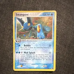 Pokemon TCG-Swampert-POP Series 1-5/17-100HP-Holo Rare-English-2004 - Image 1