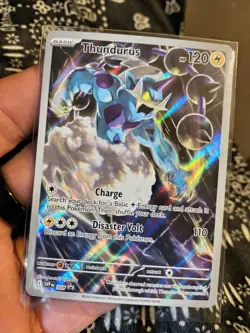 Pokemon TCG Thundurus Black Star Promo #SVP209 Full Art Holo NM - Image 1