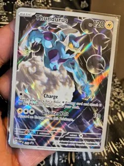 Pokemon TCG Thundurus Black Star Promo #SVP209 Full Art Holo NM - Image 3