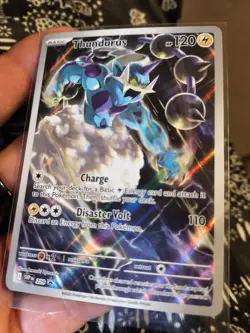Pokemon TCG Thundurus Black Star Promo #SVP209 Full Art Holo NM - Image 4