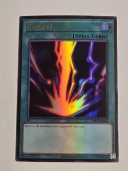 Raigeki LCKC-EN088 Ultra Rare Yugioh Legendary Collection Kaiba Unlimited Mint - Image 1
