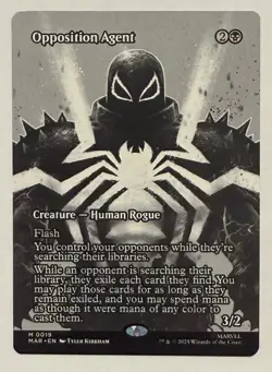 Opposition Agent Borderless - Mythic - Marvel Universe Eternal-Legal MTG - Image 1