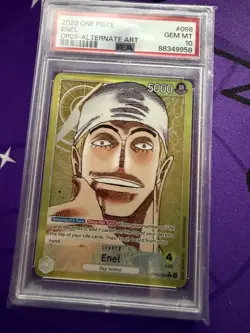 One Piece Awakening of the New Era OP05-098 Enel Alt Art Leader English PSA 10 - Image 1