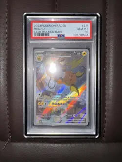 Pokemon Raichu Illustration Rare 2023 Paldea Evolved #211 PSA 10 Gem Mint - Image 1