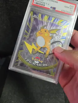 PSA 10 2000 Pokemon Game Topps Chrome TV Raichu Rare GEM MINT Base Set #26 - Image 4