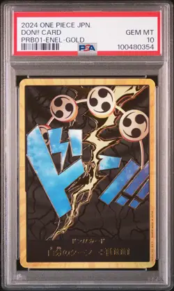 GOLD ENEL DON!! CARD One Piece PRB01 Premium Booster THE BEST Japanese PSA 10 - Image 1