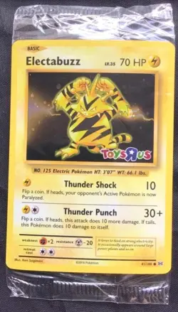Pokemon Cards: Sealed Toys R Us Electabuzz Promo 41/108. - Image 1