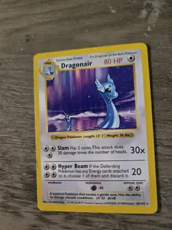 Pokemon TCG Dragonair Base Set Unlimited Rare Card 18/102 Near Mint Condition - Image 1