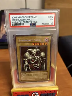 2002 YU-GI-OH! PROMO BPT-COLLECTOR'S TINS #002 SUMMONED SKULL PSA 7 - Image 1