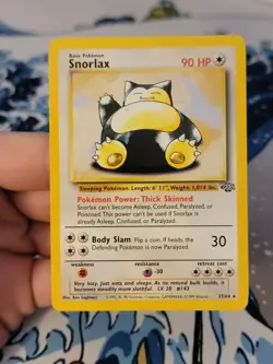 Snorlax 27/64 Jungle Non-Holo Rare Pokemon Card WOTC Vintage TCG NM- - Image 1