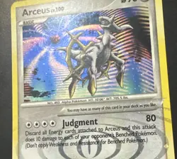 Arceus LV.100 Holo DP50 - Pokemon TCG Diamond and Pearl Promo- LP - RARE Card - Image 2