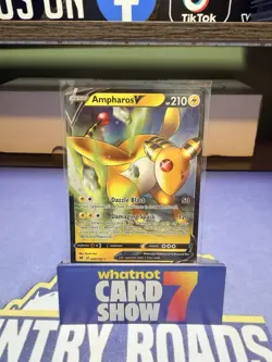 Pokemon TCG Ampharos v Holo Ultra Rare Card Vivid Voltage 049/185 Near Mint - Image 1
