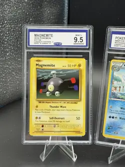 Lot (4) GRADED Pokemon Cards Wartortle 9, Koffing 10, Trainer 10, Magnemite 9.5 - Image 2