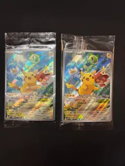(2) SEALED Pikachu 027 Sv: Scarlet & Violet Promo Cards Holo - Image 1