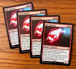 MTG 4x Ball Lightning x4 - Foundations, English - Image 1