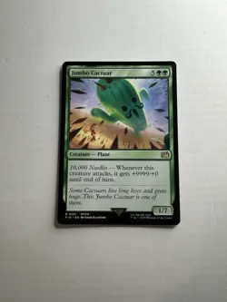 Jumbo Cactuar NM Final Fantasy Magic The Gathering Mtg Near Mint Green Creature - Image 1