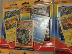 Lot Of 5 Pokemon TCG SW/SH 2 Pack Blister Zapdos Moltres Articuno + Coin NEW - Image 2