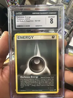 Pokemon EX Ruby & Sapphire 2003 Darkness Energy 93/109 CGC 8 - Image 2