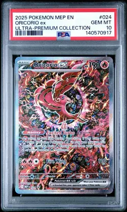Pokemon Mega Charizard X ex 023 /And ORICORIO 024 MEV Black Star Promo - PSA 10 - Image 5