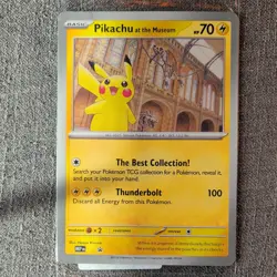 Pikachu At The Museum, Pokemon X Natural History Museum Jumbo Promo - SEALED - Image 2