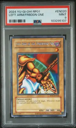 2024 Yugioh Retro Pack 1 Left Arm of the Forbidden One #RP01-EN020 PSA 9 - Image 1
