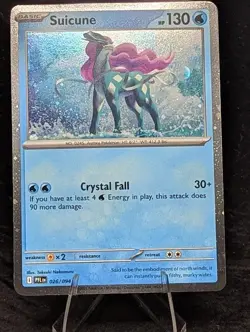 Pokemon Suicune 026/094 Phantasmal Flames Cosmo Holo Knockout Exclusive TCG NM - Image 1