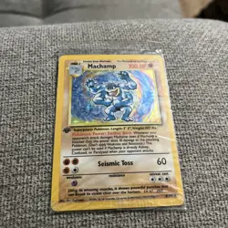 Pokemon TCG Base Set Machamp 8/102 1st Edition Holo Rare Factory Sealed - Image 3