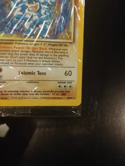 Pokemon TCG Base Set Machamp 8/102 1st Edition Holo Rare Factory Sealed - Image 4