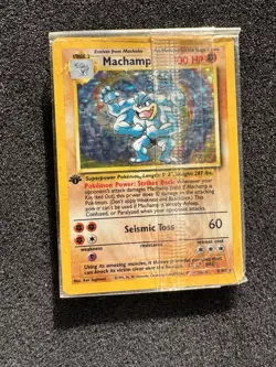 Pokemon TCG Machamp Holo Rare 1st Edition Base Set 8/102 Sealed Package - Image 3
