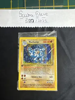 Pokemon TCG Machamp Base Set 8/102 Holo 1st Edition Holo Rare Sealed - Image 1