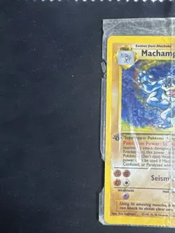 Pokemon TCG Machamp Base Set 8/102 Holo 1st Edition Holo Rare Sealed - Image 3