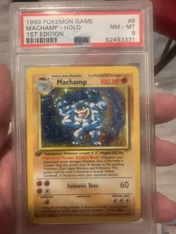 1999 Pokemon TCG Machamp #8/102 NM Sealed Base Set 1st Edition Holo Rare WOTC - Image 1