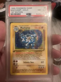 1999 Pokemon TCG Machamp #8/102 NM Sealed Base Set 1st Edition Holo Rare WOTC - Image 2