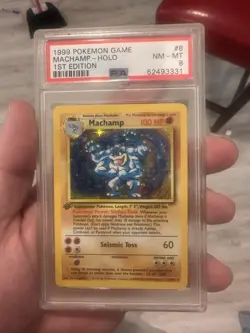 1999 Pokemon TCG Machamp #8/102 NM Sealed Base Set 1st Edition Holo Rare WOTC - Image 3