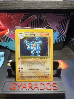 Sealed Pokemon TCG WOTC Base Set 1st Edition Machamp 8/102 Holo Rare. NM 🔥 - Image 3