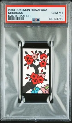 2013 POKEMON HANAFUDA KANTO MARCH NIDORANS PSA 10 - Image 1