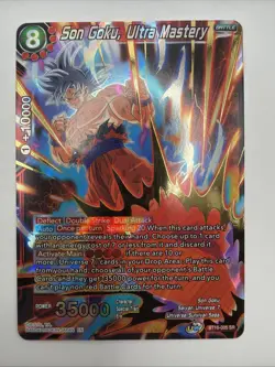 Son Goku Ultra Mastery GOLD STAMP SR Foil Dragon Ball Super Card Game | NM - Image 1