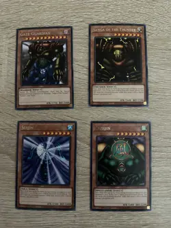 Yugioh Cards Gate Guardian Sanga Suijin Kazejin 1st Set With Bonus Gift - Image 1