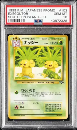 1999 POKEMON JPN PROMO SOUTHERN ISLANDS SOUTHERN ISLAND-T.I. EXEGGUTOR PSA 10 - Image 1