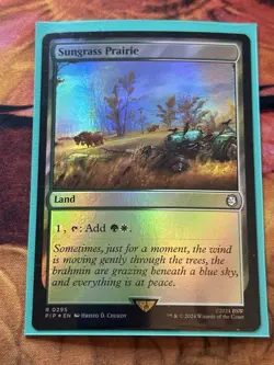 Sungrass Prairie - Foil Fallout MTG Magic The Gathering - Image 1